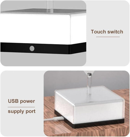 3D 360 Rotating Square Night Light