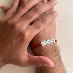 Hanuman Chalisa Protection Silver Plated Bracelet